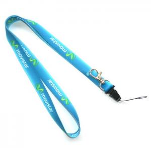 Quality Polyester Cell Phone Neck Lanyard , Blue Dye Sublimation Lanyards for sale