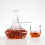 China Hot Stamping Top Grade Embossed Whisky Glass Bottle for Luxury Spirits Packaging for sale