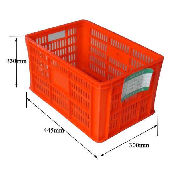 Buy Collapsible Vegetable Stackable Plastic Crate Red Stacking Crates Plastic at wholesale prices