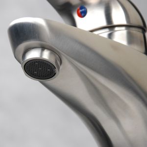 SENTO stainless bathroom faucet with watermark