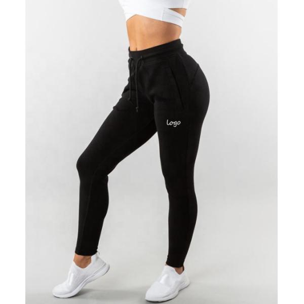 Sweat Wicking Black Breathable Jogger Pants Womens High Waisted Joggers