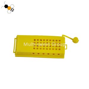 Foldable 100pcs 10g Plastic Queen Cage With Feeder Plate