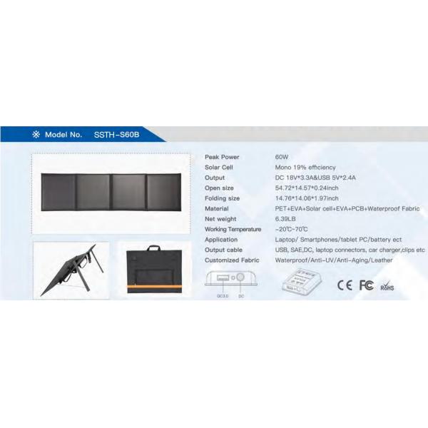 100w 120w 200w 300w Folding Solar Panel Kit Outdoor Carry For IPad Cell Phones