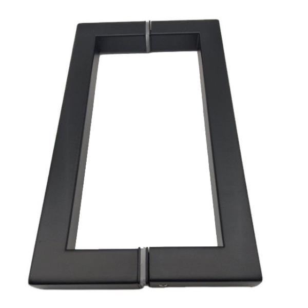 Polished Chrome Finish Stainless Steel Square Pivot Glass Door Handle with and Sample