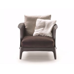 Lavish ISABEL Fiberglass Lounge Chair With Soft Cushions And Armrests