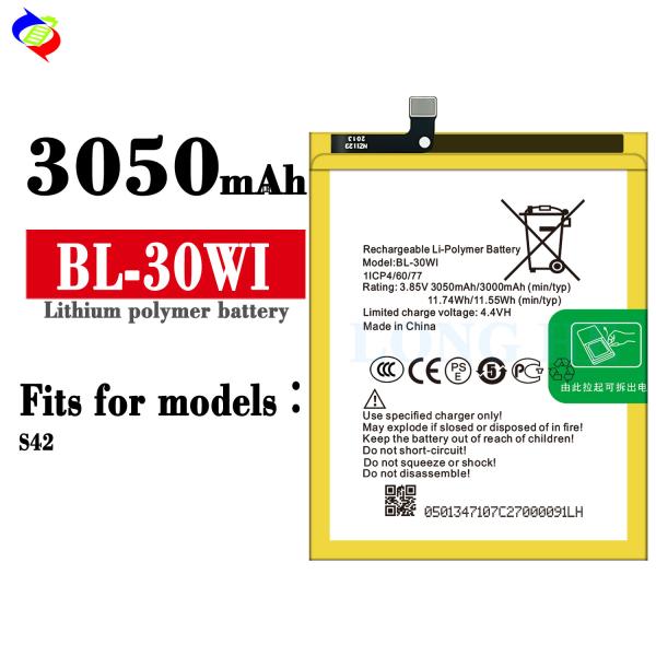 Capacity 3000mAh Rechargeable Batteries for itel S42 BL-30WI Mobile Phone Battery