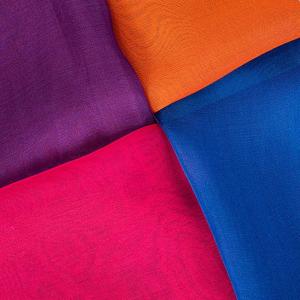 Quality Soft Tulle Solid Color 6mm Silk Chiffon Fabrics 140cm Lining Dress  Material for sale