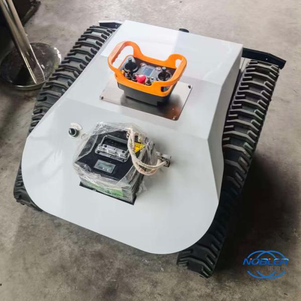 Remote-controlled intelligent crawler lawn mower, with lithium iron phosphate (LiFePO₄) battery, four-wheel drive, energy-saving and environmentally