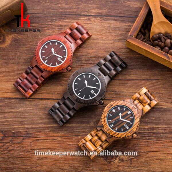 Hot Selling Fashion Leisure Men'S Women Watch Box Wood Custom Logo Quartz Luxury Wholesale Bamboo Wood Watch Dropshippin