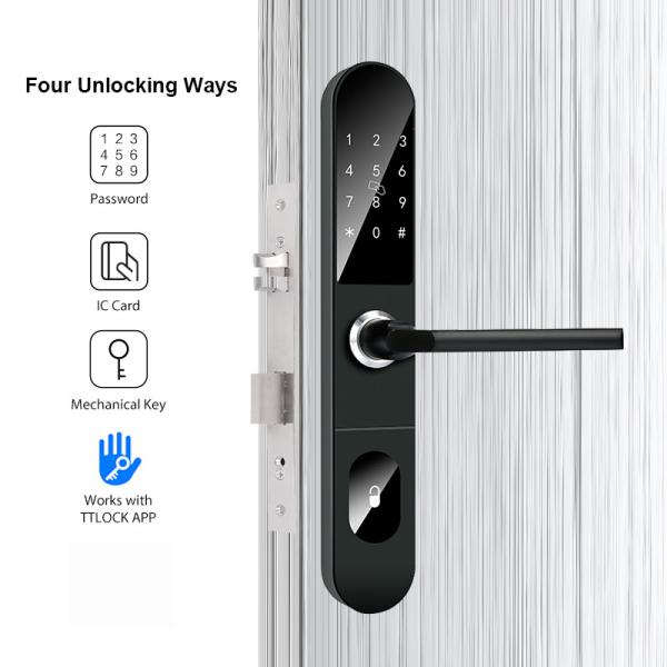 300mm Sliding Door Smart Lock AAA Alkaline Bluetooth Sliding Door Lock