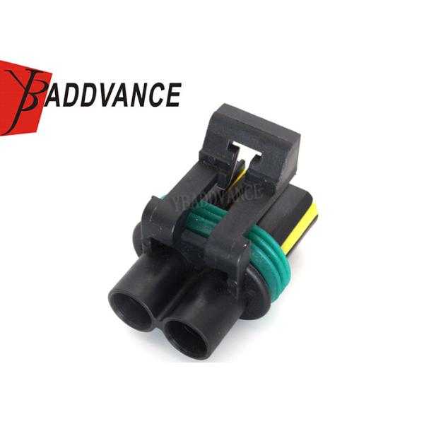 Metri-Pack 6.3 Series 2 Pin 2 Wire Female Connector With Terminals