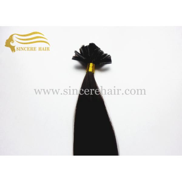 22 inch virgin human hair extensions for sale, factory wholesale 22" pre bonded U tip hair extensions for sale 20 Inch Virgin Human Hair Extensions, 50 CM Natural Black #1B Remy Human Hair Weft Extensions 100 Gram 3.52 OZ For Sale