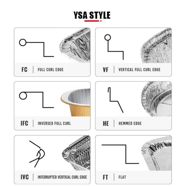 2.25 Lb Aluminum Foil Food Container Rectangular Foil Tray With Clear Dome Lid