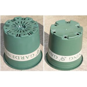Quality Garden Gallon Horticultural Plant Pots Round Green Plant Plastic for sale