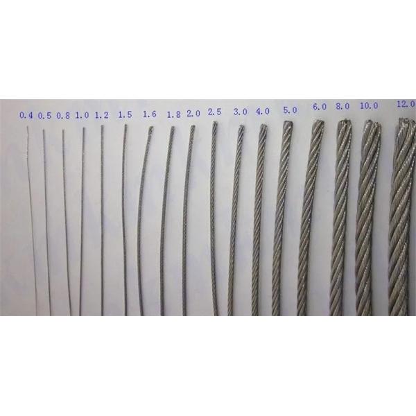 Stainless Steel 7x7 6x36 Dia 8mm IWRC RHRL Hard Soft Eye Finish Ungalvanized Wire Rope Sling