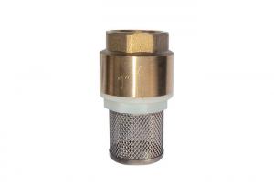 China Forging Brass York Type In-Line Check Foot Valve with Stainless Steel Filter Screen on sale