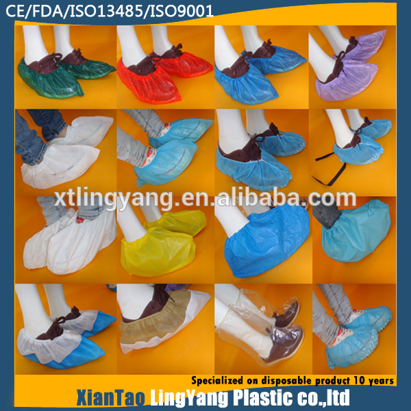 anti skid Disposable Shoe Covers disposable construction booties custom size