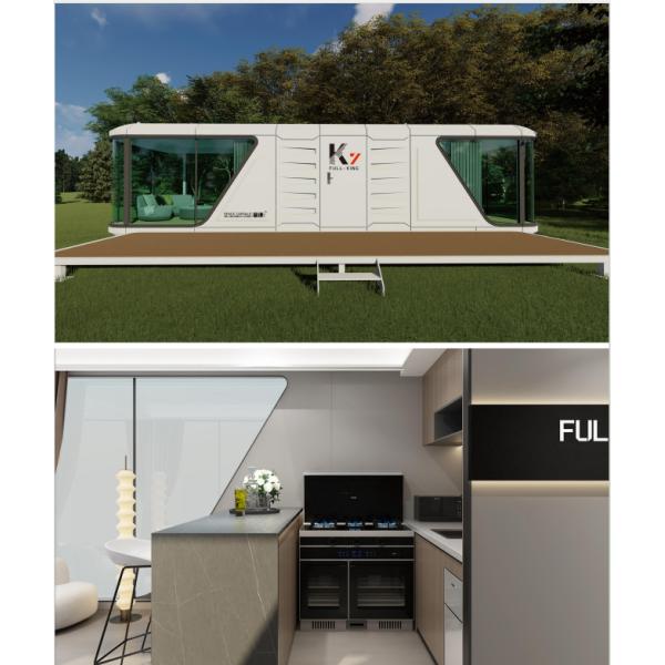 Prefabricated Capsule House Modular Cabin for Camping Beach Backyard