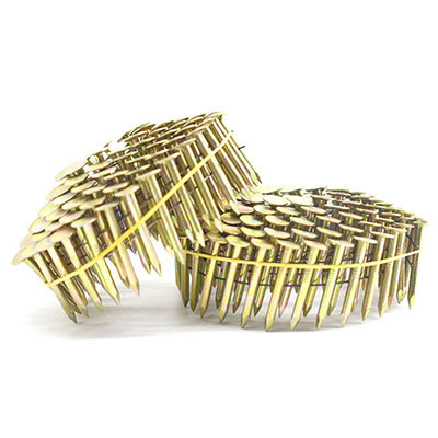 Miami-DADE APPROVED electro galvanized Roofing Coil Nail 3.05mmx1 1/4”15 degree collated coil
