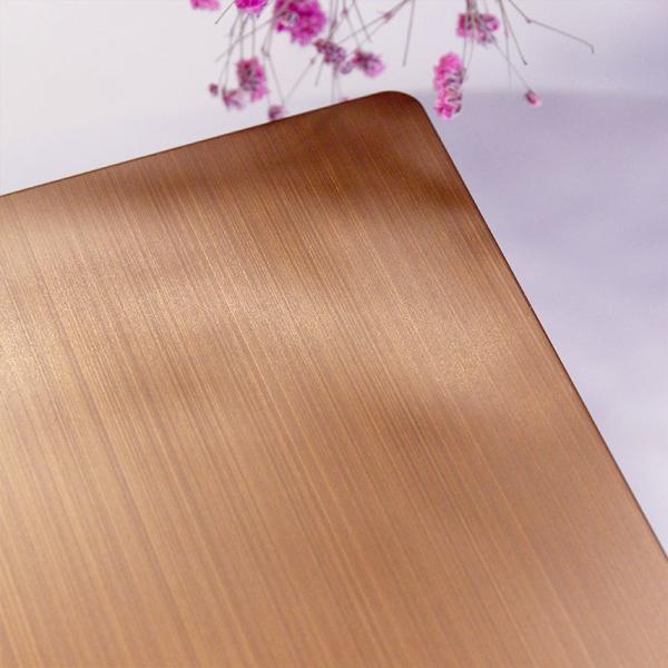 Cold Rolled Hairline Stainless Steel Sheet Metal 4'' X 8'' Inox Steel Sheet