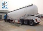 3 Axle SINOTRUK Bulk Cement Tank Trailer Truck With 55-65CBM Weichai Engine And