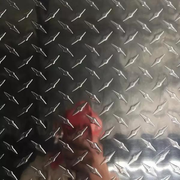 Embossed Aluminum Checkered Plate 1mm 2 Thick Anodized 1 Inch 3003 6061 T6