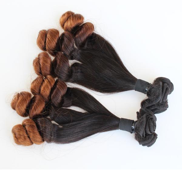 Grade 7A Virgin Hair Weft Loose Wave Ombre Color Brazilian Hair With Factory Price