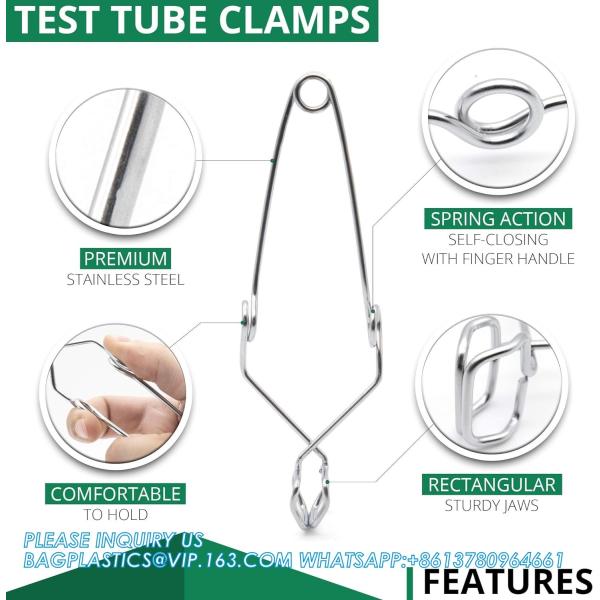 Labwares Essential Lab Tools Starter Pack - Crucible Beaker Tongs Lab Spatula Scoop Spoon Test Tube Clamps Sterilizer
