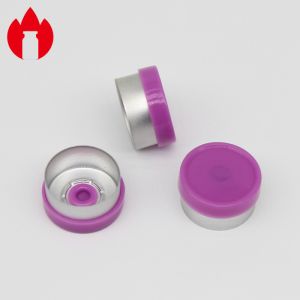 Quality 13mm Purple Smooth Flange Injection Pharmaceutical Glass Vial caps for sale