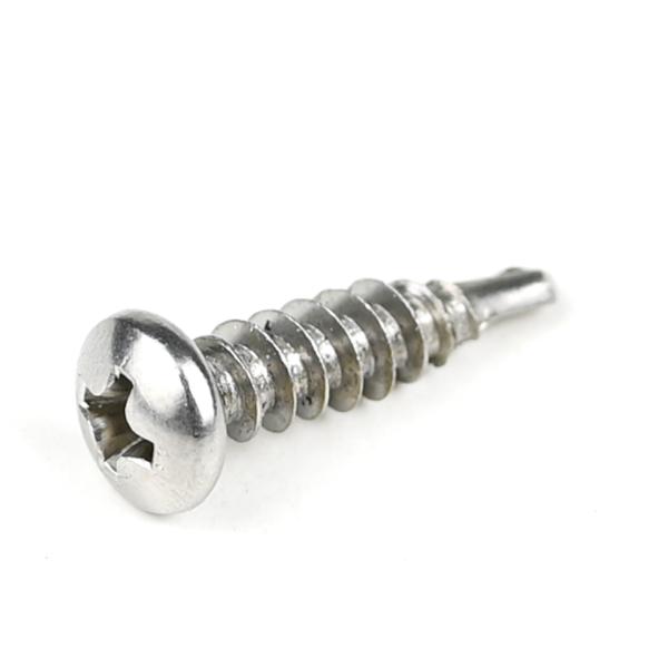 Stainless Steel Self-Tapping Screw Drill Tail Self Drilling Screws 410 SS Cross Drive Pan Head