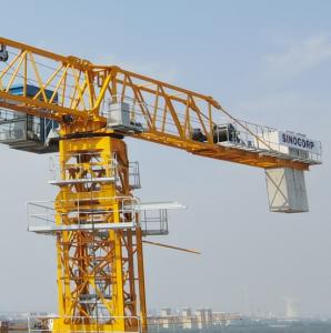 China Heavy Lift Tower Crane 6 Ton 5 Ton Flat Top Crane QTP6010-6 on sale