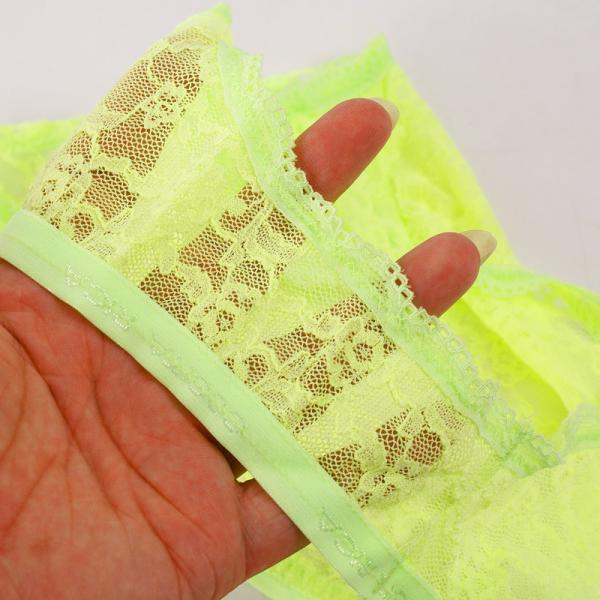 Stock transparent lace jockey ladies underwear