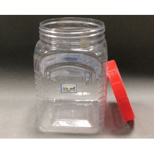 Red Cap Round 1kg 77g Food Grade Plastic Bottles