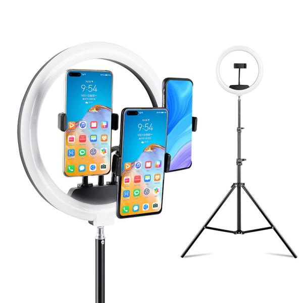 ABS Black Driva Selfie Ring Light With Tripod Stand Mobile Phone Holder