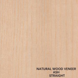 Natural White Ash Wood Veneer Quarter Cut Straight Grain Length 2050-3200mm For
