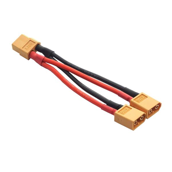 14AWG XT60 1 Female to Male Y Splitter Extension Cable for RC Lipo Battery