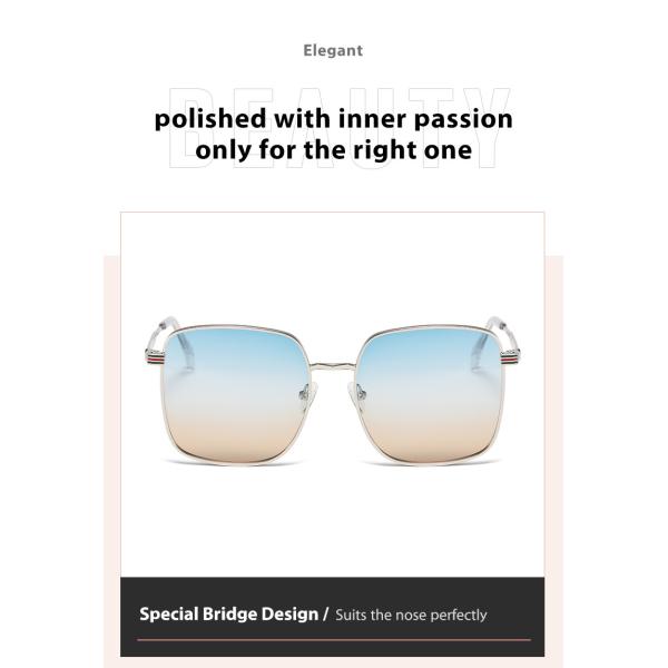 Metal Frame Polarized Ladies Sunglasses Triacetate Lenses Durable