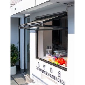 China OEM Wood Grain Aluminium Bifold Windows Soundproof Manual Open on sale