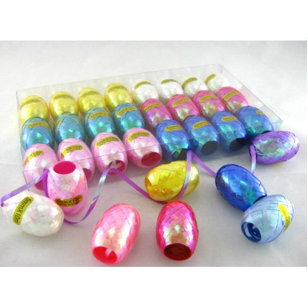 125U Thickness Rainbow Iridescent curling ribbon spool 3 / 16" width 10m length