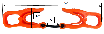 Loop Type Plastic Glove Clips Helps Reduce Hand Injuries By Keeping Gloves Near