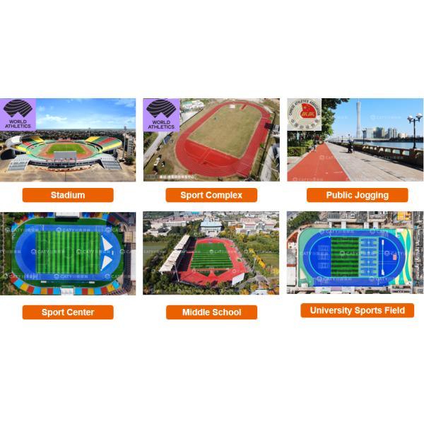 14mm Quick-Install Recycled Rubber Roll for Outdoor Running Tracks
