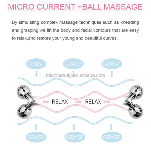 3D Face Slimming Massager Face Lift Massage Roller Small V Shape Face Machine