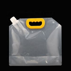 Heat Seal PE Membrane Foldable Clear Spout Beverage Pouch