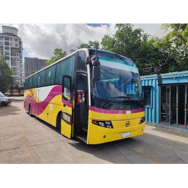 Manual Transmission Used Luxury Bus 100km/H Max Speed Diesel Fuel Servo 49 Seats