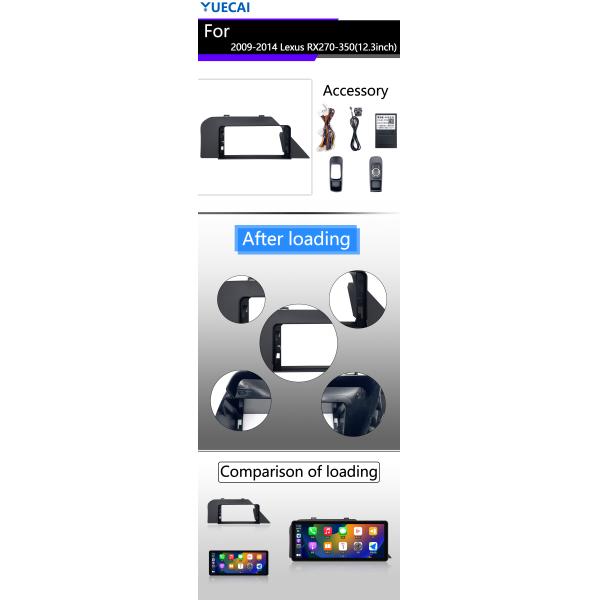 12.3 inch Android Auto Head Unit for 2009-2014 Lexus RX270-350