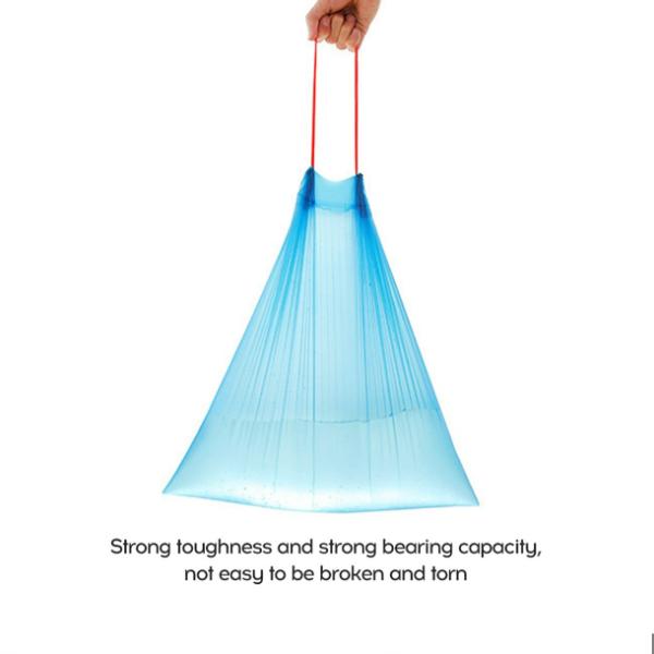 30 Gallon Custom Drawstring Trash Bag in HDPE/LDPE/LLDPE for Convenient Waste Disposal