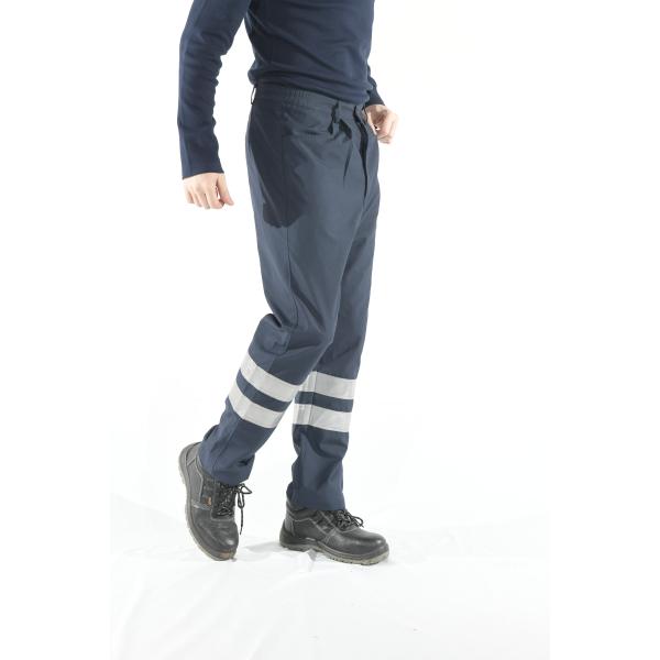 Fire Resistant Cargo Work Pants With Reflective Tape 100 Cotton
