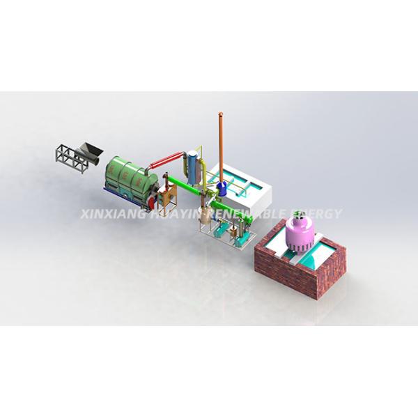 1 TPD Small Scale Plastic Pyrolysis Plant Plastic To Oil