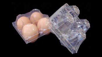 297mm Colorful Hard Yellow PET Plastic Blister Packaging 150g Plastic Egg Tray