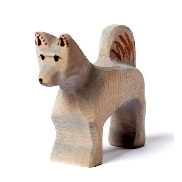 Ashtree Pine Carved Wooden Fox Toy Wooden Educational Toys For 1 Year Old